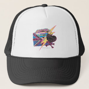 Casquette Drapeau supergirl et os croisés