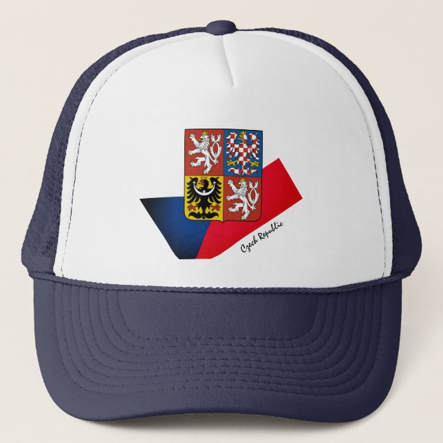 Casquette Drapeau tchèque, Emblem & République tchèque mode  (Devant)