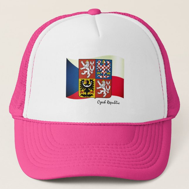 Casquette Drapeau tchèque, Emblem & République tchèque mode  (Devant)