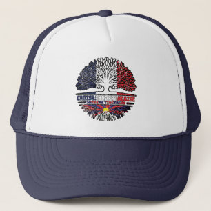 Casquette Drapeau Tibet France Arbre