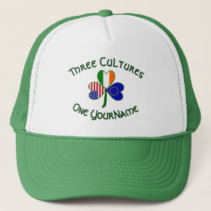 Casquette Drapeau trèfle personnalisé UE Irlande États-Unis