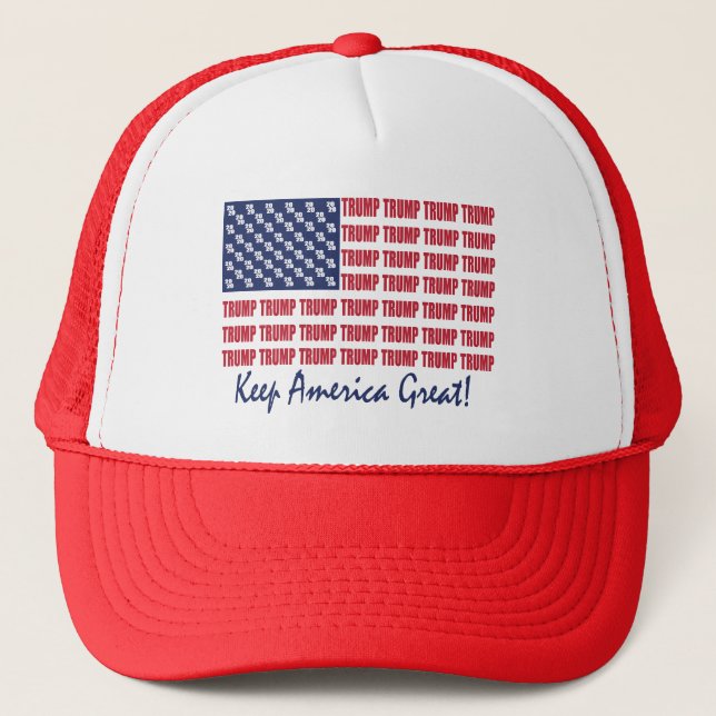 CASQUETTE DRAPEAU TRUMP (Devant)