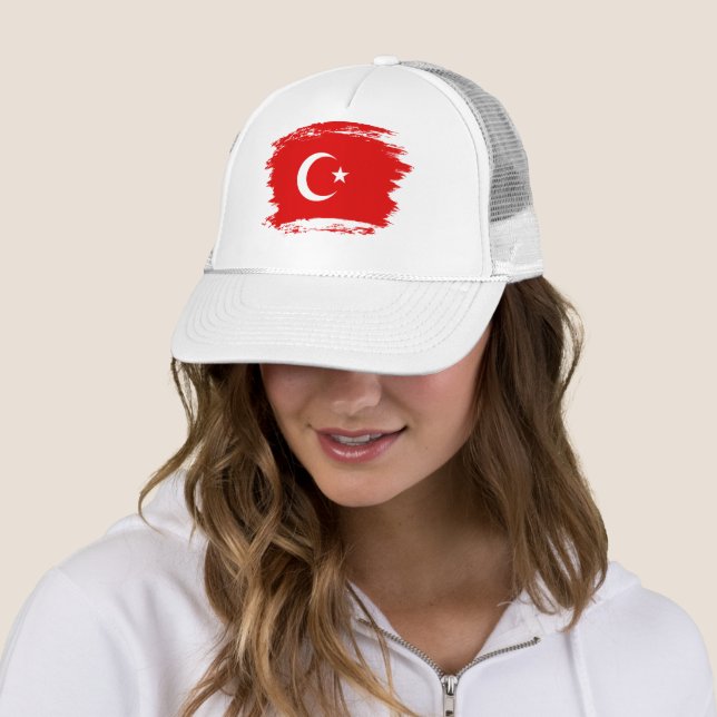 Casquette Drapeau turc (En situation)