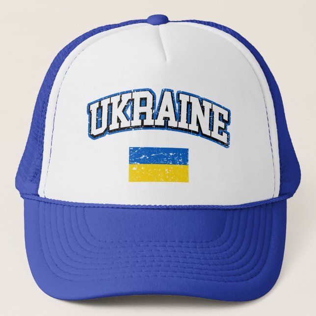 Casquette Drapeau Ukraine (Devant)