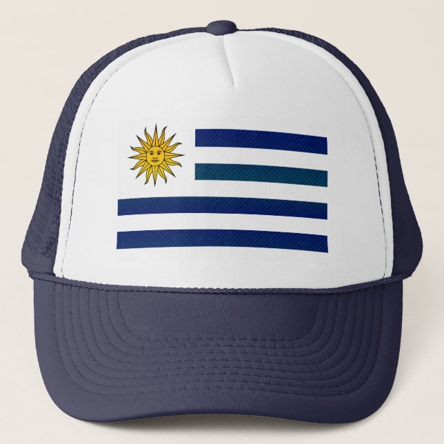 Casquette Drapeau uruguayen dépouillé moderne (Devant)