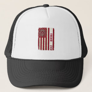Casquette Drapeau vertical vintage papa pompier