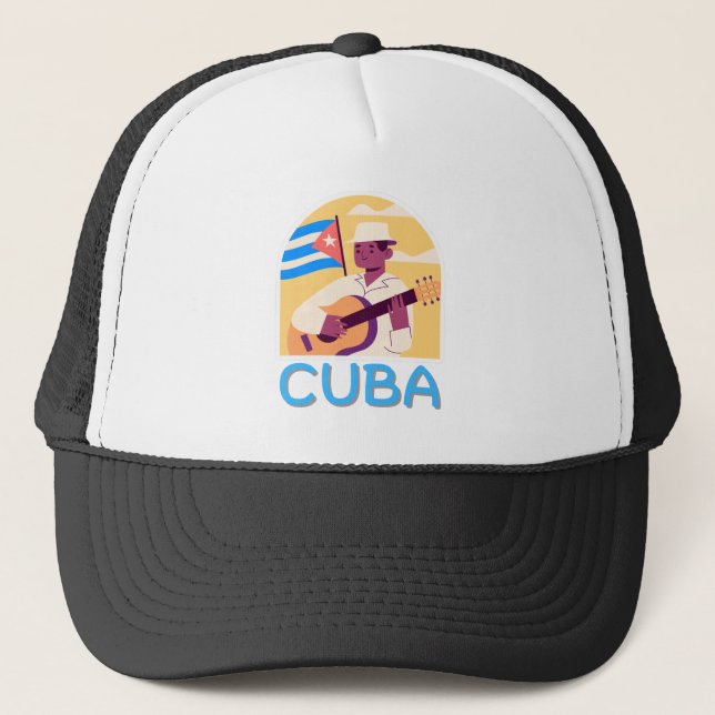 Casquette Drapeau vintage Cuba (Devant)