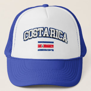 Casquette Drapeau Vintage du Costa Rica