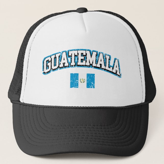 Casquette Drapeau Vintage du Guatemala (Devant)