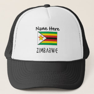 Casquette Drapeau Zimbabwe et Zimbabwe avec votre nom Trucke