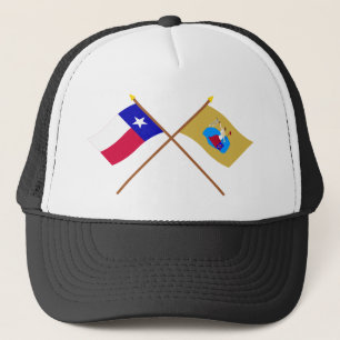 Casquette Drapeaux croisés du Texas et de San Jacinto