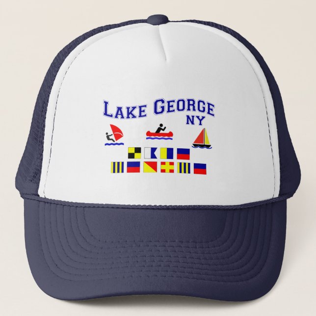Casquette Drapeaux de signal de George NY de lac (Devant)