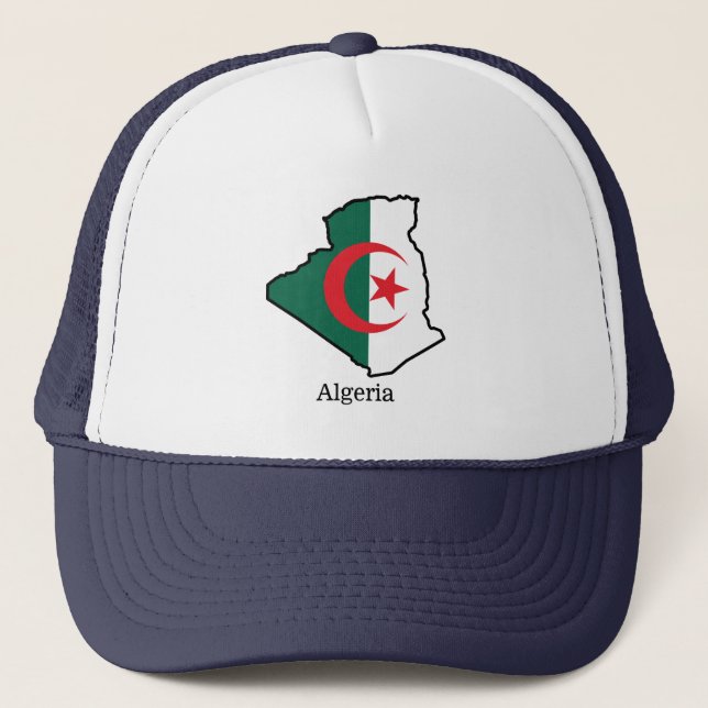 Casquette Drapeaux et pays Algérie (Devant)