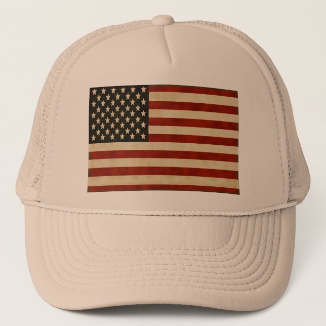 Casquette Drapeaux vintages américains (Devant)