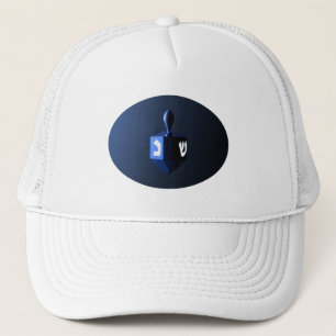 Casquette Dreidel bleu brillant