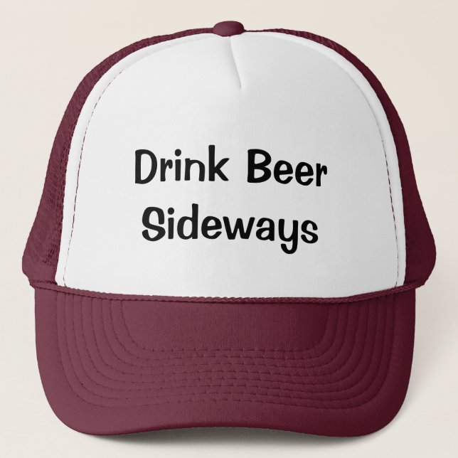 Casquette Drink Beer Sideways (Devant)