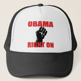 CASQUETTE DROIT D'OBAMA DESSUS