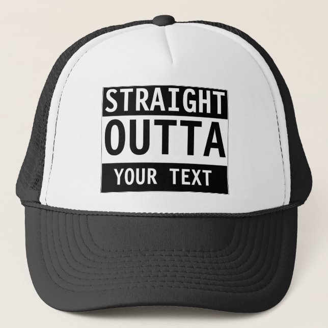 Casquette DROIT fait sur commande d'OUTTA - (Devant)