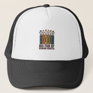 Casquette Droits de l'Homme Livre Fleurs Conception Vectorie