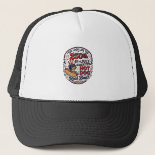 Casquette Drôle 250e 4 juillet Hot Dog Dachshund