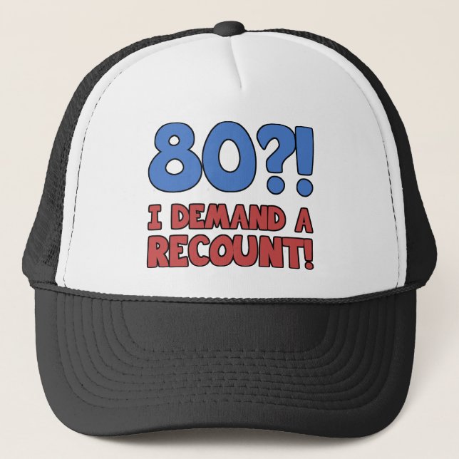 Casquette Drôle 80e anniversaire Gag cadeau (Devant)