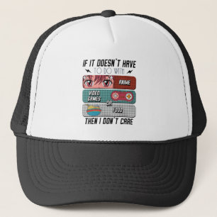 Casquette Drôle Anime Fans Nourriture Et Jeux Vidéo Cadeaux 