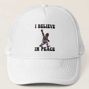 Casquette Drôle Bigfoot Je Crois En La Paix