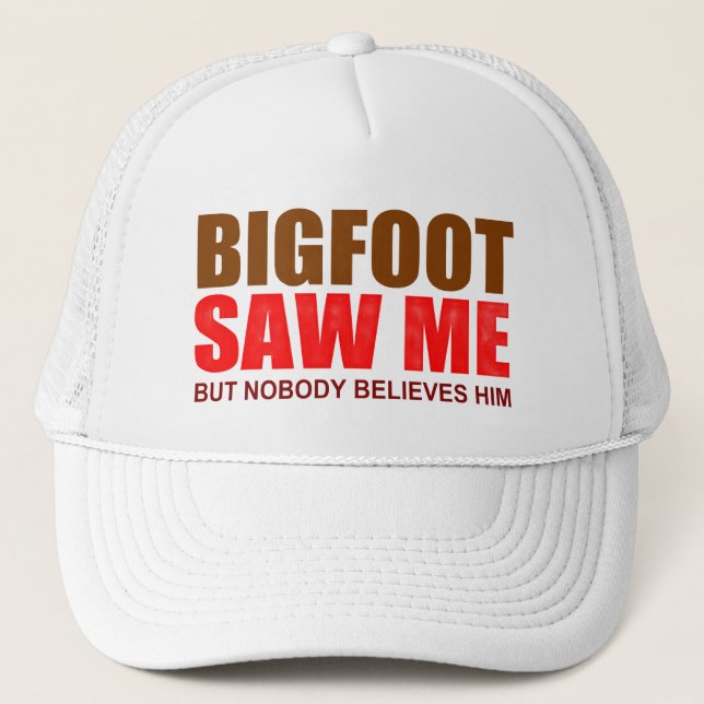 Casquette drôle Bigfoot paranormal (Devant)