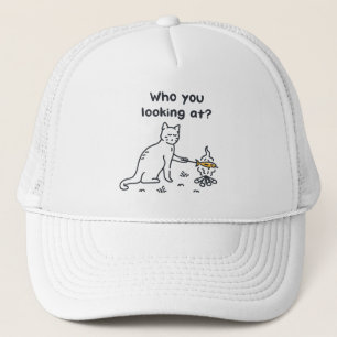 Casquette Drôle Chat Qui Vous Regardez ?