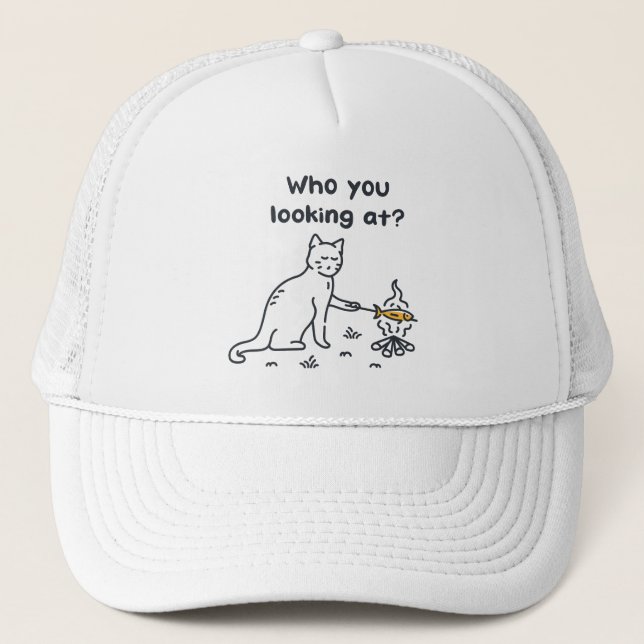 Casquette Drôle Chat Qui Vous Regardez ? (Devant)