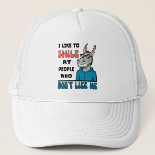 Casquette Drôle Cheval Âne Sourire Aux Gens Sarcastique