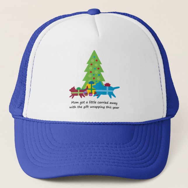 Casquette Drôle Chien et Chat cadeaux de Noël (Devant)
