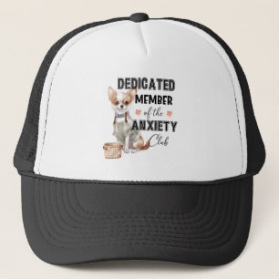 Casquette Drôle Chihuahua Citation Anxiété dédiée aux membre