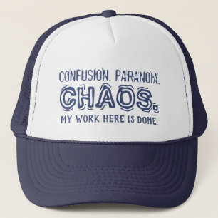 Casquette Drôle CONFUSION. PARANOIA. CHAOS.