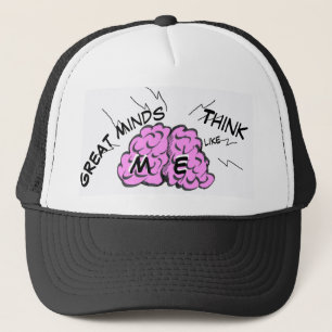 Casquette Drôle Cust Cerveau. Chapeau de camion texte