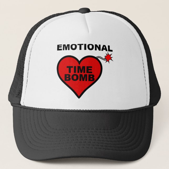 Casquette Drôle de Bombe à Temps Émotionnelle Chap (Devant)