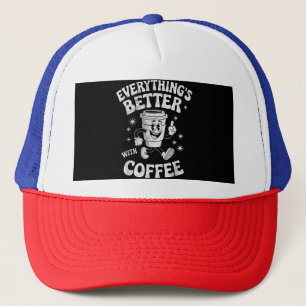 Casquette Drôle de café rétro vintage pour hommes ou femmes