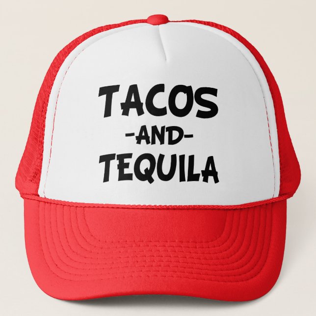 Casquette drôle de camionneur de tacos et de (Devant)