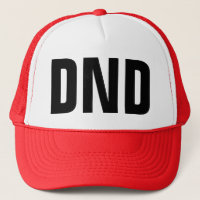 Casquette drôle de camionneur : "DND" ne dérangent