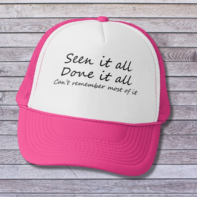 Casquette Drôle de dire femmes heureux âge d'anniversaire bl (Funny birthday gift for those heading over the hill. Give them a giggle daily when they put this on!)