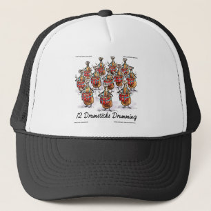 Casquette Drôle de Noël 12 Baguettes de Batterie Cadeaux et