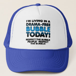 Casquette drôle de personnes à bulle sans drame Re