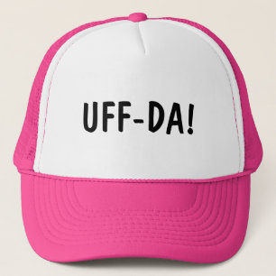 Casquette Drôle de phrase norvégienne UFF-DA Chapeau rose