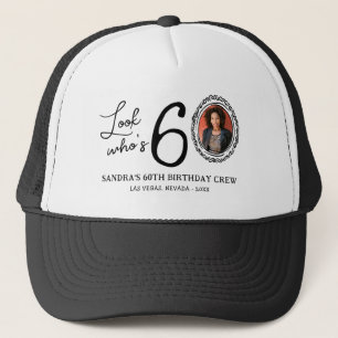 Casquette Drôle de Regard Qui a 60 ans ! Photo 60e Anniversa