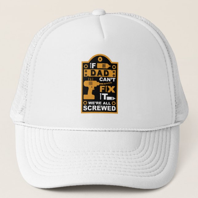 Casquette Drôle do-it-yourself réparer la réparation (Devant)
