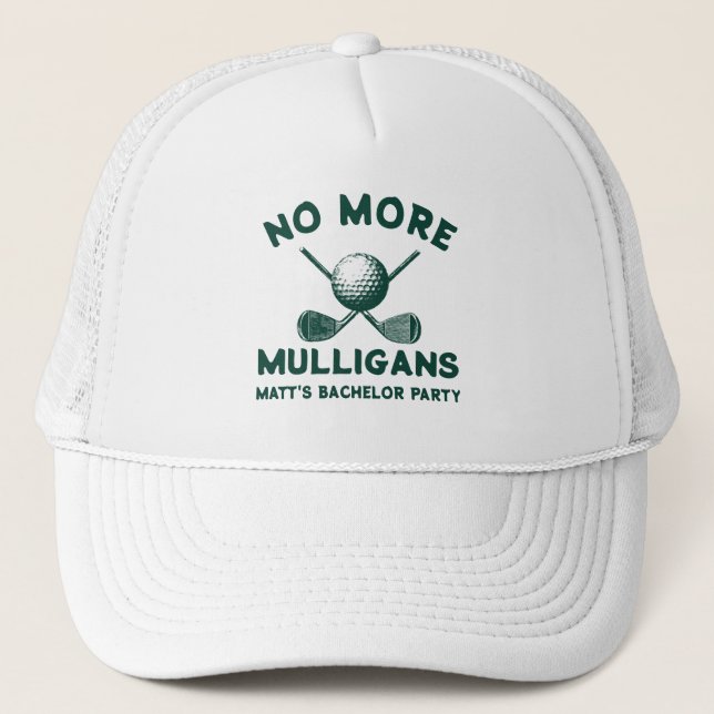 Casquette Drôle enterrement de vie de garçon de golf “Plus d (Devant)