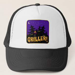 Casquette Drôle Griller BBQ Horreur Thème de dessin