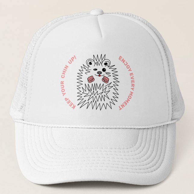 Casquette Drôle Hérisson. Gardez Votre Mémoire ! Personnalis (Devant)