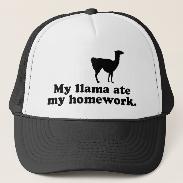Casquette Drôle Llama (Devant)