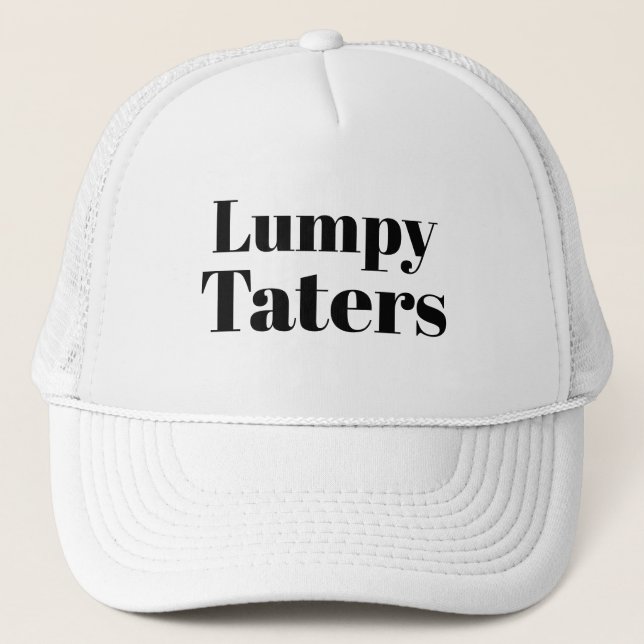 Casquette Drôle LOL Nouveauté Baseball LUMPY TATERS (Devant)